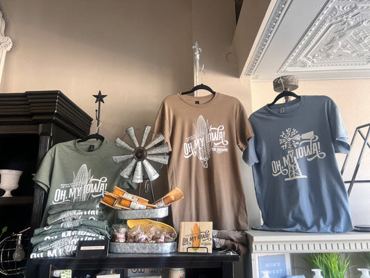 Oh, My Iowa T-Shirt - Brown Savannah